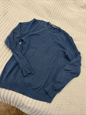 American Apparel Men's Crewneck Sweater in Navy Blue